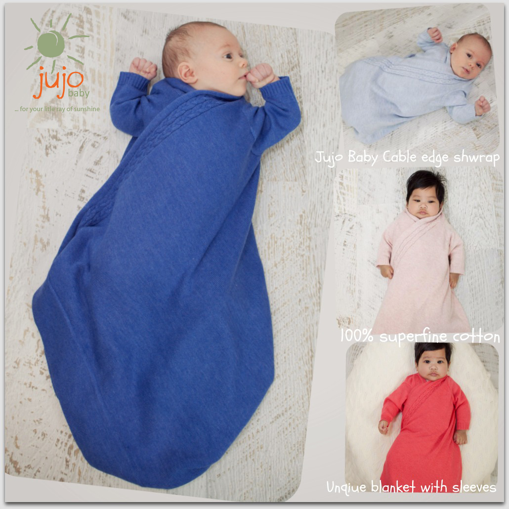 Jujo baby cable edge shwrap collage  1