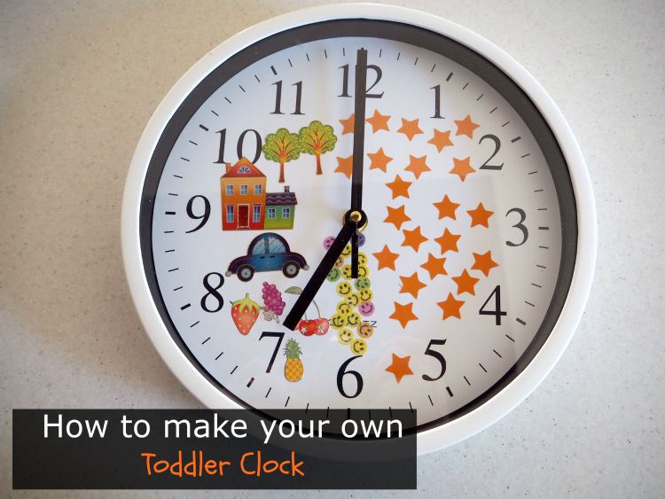how to make your own toddler clock