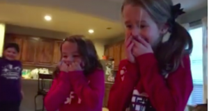 Sisters suprised with adopted Brother for Christmas