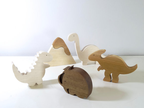 Wooden Toy Dinosaurs