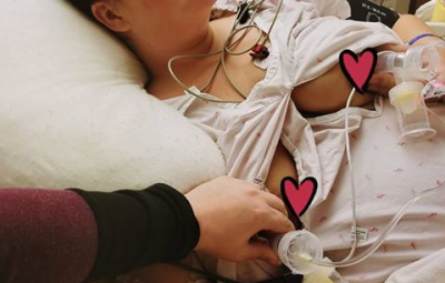 This Incredible Mum Won’t let ICU Stop Her From Pumping Milk For Her Preemies